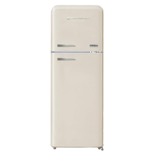 Pyramidea Frigorifero Vintage Colorato Crema Doppia Porta Ventilato 240 L Lordi (206 L Netti) Mambo2402C
