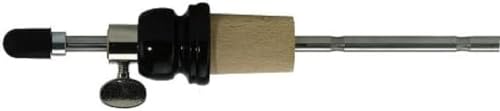 Gewa 414000 Puntale Per Contrabbasso Standard, Puntale Per Contrabbasso, Asta In Metallo Ø 8 Mm, Lunghezza 33 Cm, Bulbo In Legno Duro