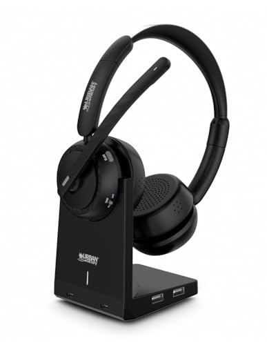 Urban Factory Hbv70Uf - Cuffie Bluetooth Con Microfono, Colore: Nero