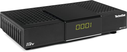 Technisat Hd-C 233 - Ricevitore Hd Per Tv Digitale Via Cavo (Hdtv, Dvb-C, Hdmi, Scart, Usb 2.0, Rf In, Epg, Telecomando) Nero