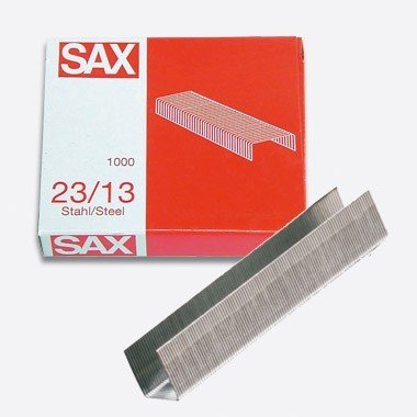 Sax Design 1-213-03 - Punti Per Cucitrice Sax, 23/13, 1000 Pezzi