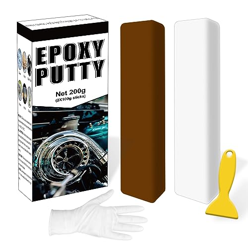 Stucco Epossidico Da 200 G, Stucco In Metallo In 2 Parti, Stucco Per Riparazioni In Plastica, Vetro, Crepe In Ceramica, Per Riparazioni E Incollaggi V