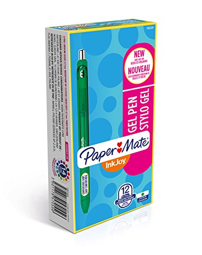 Papermate Inkjoy Penna Gel, Punta Media, 12 Pezzi, Verde