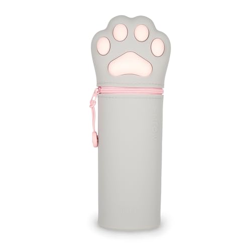 Legami - Kawaii Astuccio Scuola 2 In 1 In Morbido Silicone, Tema Kitty Paw, Portapenne Da Tavolo, Chiusura Con Cerniera, Penne Pastelli Pennarelli, H 