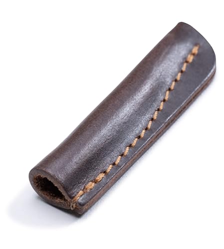 Angus Stoke Coprimatite In Vera Pelle – Coprimatite In Pelle Per Matita, Matita Di Grafite, Matita Da Disegno – Prolunga Per Penna – Tappo Stuart Cuci