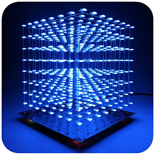 Icubesmart Kit Cubo Led 3D Kit Fai Da Te Cubo Luce Led Elettronica Fai Da Te Kit Cubo 8X8X8 Per Regali Creativi Appassionati Di Elettronica Progettazi