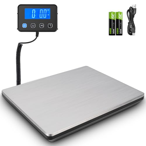 Apritsce Bilancia Pesa Pacchi, 50G-200Kg Bilancia Postale, Bilancia Digitale Con Hold E Funzione Tara Per Affari Bagagli Ufficio, Piattaforma In Accia