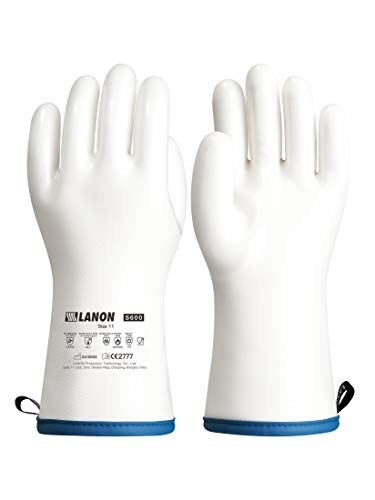 Lanon Guantes De Horno Resistentes Al Calor, Guantes De Silicona Líquida Con Dedos Para Barbacoa, Hornear, Cocinar, Aislamiento Frío, Libre De Bpa, Xx