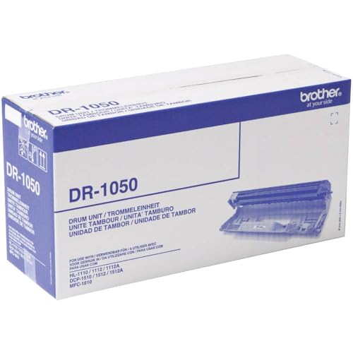 Brother Dr1050 Tamburo Originale Per Stampanti Hl1110, Hl1112, Hl1210W, Hl1212W, Dcp1510, Dcp1610W, Dcp1612W, Mfc1810, Mfc1910W, Capacità Fino A 10000