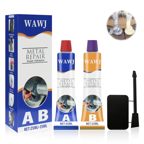 Wawj® Colla Riparazioni, Metal Cast Iron Magic Repair Glue, Magic Welding Glue Permanent Metal Repair Paste Set Per Metallo, Plastica, Legno (50G)