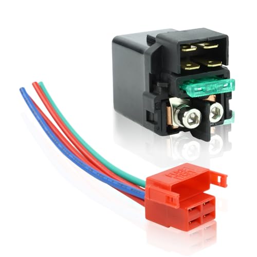 Wai Danie Relè Di Avviamento Solenoide + Spina Compatibile Con Cbr 600 954 1000 Cb Rvf Rvt St Vfr Vt