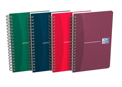 Oxford Ufficio Quaderno A Spirale, Flessibile Pagine Della Piattaforma, Formato 11 X 17 Cm, 180 Lati, Fogli A Righe, 5 X 5, 10 Pcs