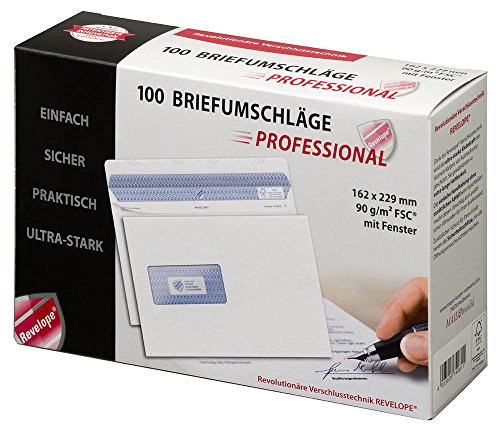 Mailmedia 30051816 - Buste Rigenerate, Formato Din C5, Con Finestra
