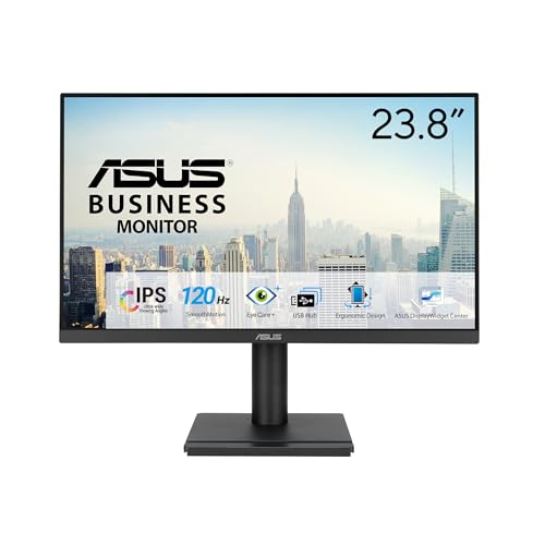 Asus Va249Qg Eye Care Gaming, Monitor Da 23,8" Full Hd Wled/Ips (1920X1080), Senza Cornice, Refresh Rate 1Ms Mprt, Adaptive-Sync, Hdmi, Displayport, V