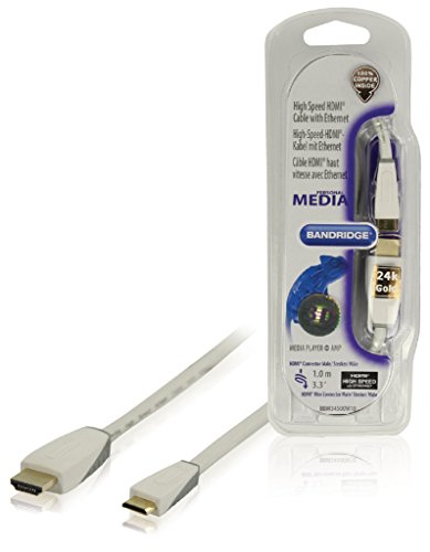 Bandridge 1M Hdmi - Minihdmi M/M Cavo Hdmi Hdmi Tipo A (Standard) Hdmi Type C (Mini) Bianco