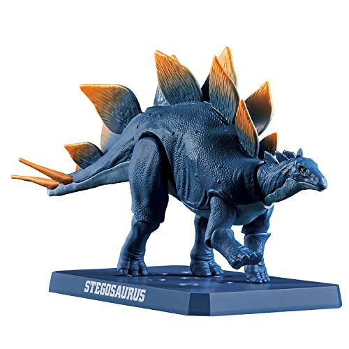 Bandai Dinosaur - Nuovo Dinosauro In Plastica Stegosauro (Tentativo) - Kit Modello