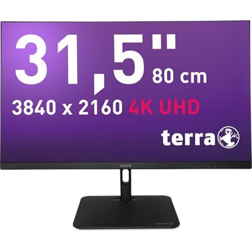 Terra Lcd/Led 3295W Pv 32 Pollici 4K Monitor, Usb-C/Dp/Hdmi, Ultra Hd, 3840X2160, 60Hz, Altezza Regolabile, Vesa, Flicker-Free, Low Blue Light, Per Uf