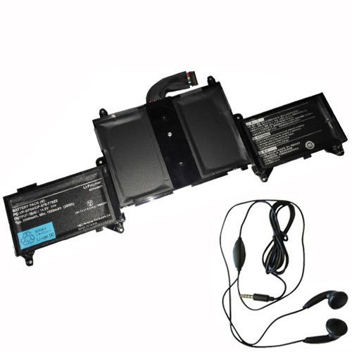 Amsahr 14.8 V 28 Wh Batteria Di Ricambio Con Auricolari Stereo Per Nec Pc-Vp-Bp105/Bp10