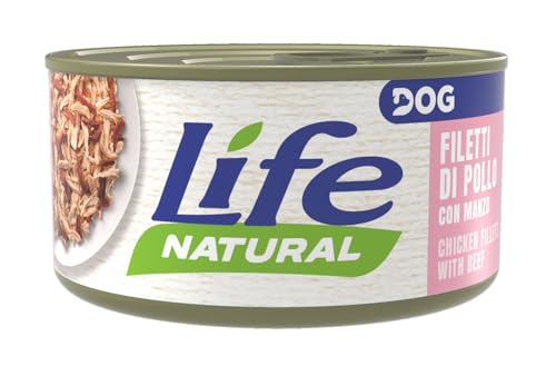 Life Dog 20016 Lattina Con Filetti Di Pollo E Manzo, 90 Grammi