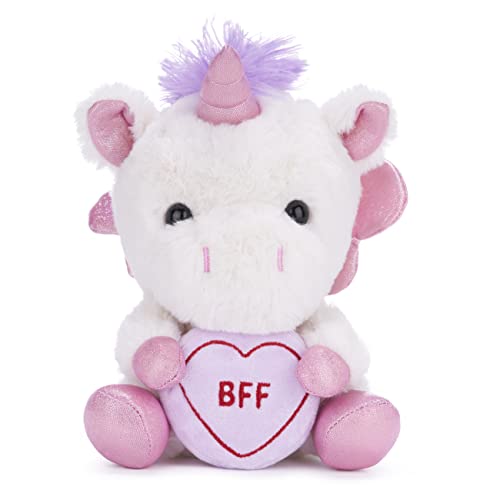 Posh Paws Swizzels 37685 - Peluche Con Scritta Bff, 18 Cm, Colore: Bianco