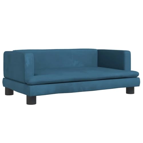 Vidaxl Lettino Per Cani Blu 80X45X30 Cm In Velluto, Letto Per Cani, Divano Per Cani, Divanetto Per Cani, Letti Per Cani, Divano Per Animali Domestici