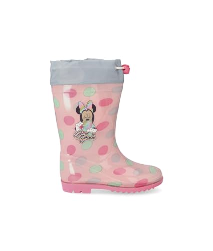 Disney Botas Lluvia Pvc Minnie Pink, Stivali In Gomma, Multicolore, Taglia Unica