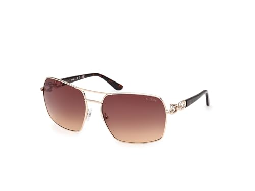Guess Women Gu0015933F63 Sunglass, Occhiali Donna, Oro Pallido Lucido, 63