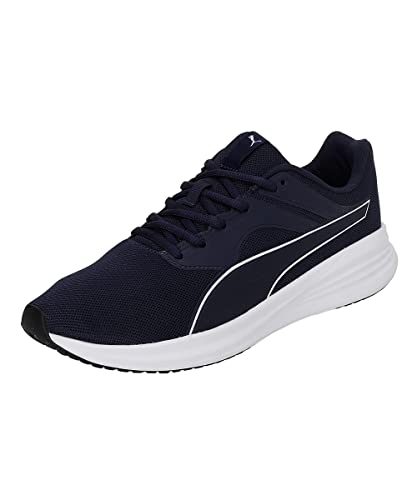 Puma Transport Laufschuhe, Scarpe Da Corsa Unisex-Adulto, Peacoat-White, 43 Eu