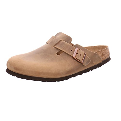Birkenstock Boston 960813, Zoccoli Unisex Adulto, Marrone (Tobacco Brown), 43 (Stretta)