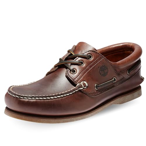 Timberland Mocassini Classic Boat 3 Eye Padded Collar Taglia 41 Codice Tb176015214 Marrone