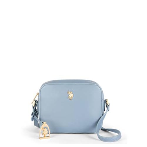 U.S. Polo Assn. Borsa Donna Tracolla Jones Crossbody Nero Nera Biscotto Bianco Bianca Blu Navy Rosso Rossa Blu Skyway Cielo Celeste (Skyway Cielo)