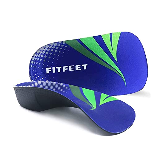 Rooruns 3/4 Solette Ortopediche Per Solette Plantari Per Arco Alto Solette Per Scarpe Per Fascite Plantare, Piedi Piatti, Iperpronazione, Sollievo Dal