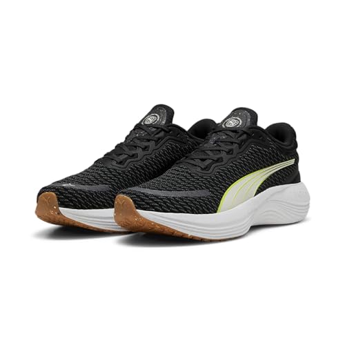 Puma Unisex Adults Scend Pro Better Knit Road Running Shoes, Puma Black-Cool Dark Gray-Alpine Snow, 48 Eu