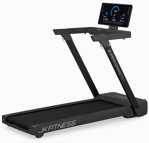 Jk Fitness Tapis Roulant Salvaspazio Sc51 [Motore 2.0/3.0 Hp] - Pieghevole Ultra-Compatto [18 Km/H, Inclinazione Elettrica 12 Livelli] - Allenamenti P