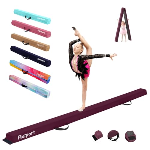Fbsport 240 Cm Trave Di Equilibrio Pieghevole, Trave Di Equilibrio Per Ginnastica, Trave Di Pavimento Per Palestra, Trave Di Equilibrio A Strati Flocc