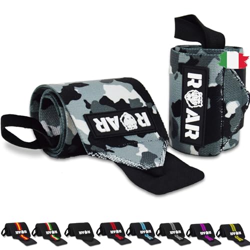 Roar® Polsini Palestra, Fasce Polsi Palestra, Polsiere Palestra, Fasce Palestra, Polsiere Powerlifting, Fasce Crossfit, Polsino Palestra, Fasce Da Pol