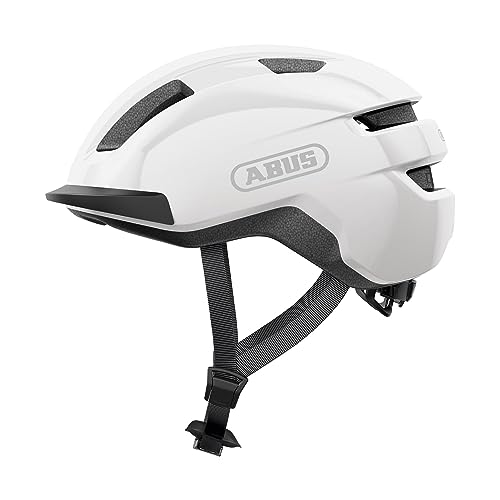Abus Purl-Y Casco Da Bici - Adatto Per E-Bike E S-Pedelec - Elegante Casco Con Standard Nta Per Adulti E Ragazzi, Weiß (Shiny White), S (51-55 Cm)