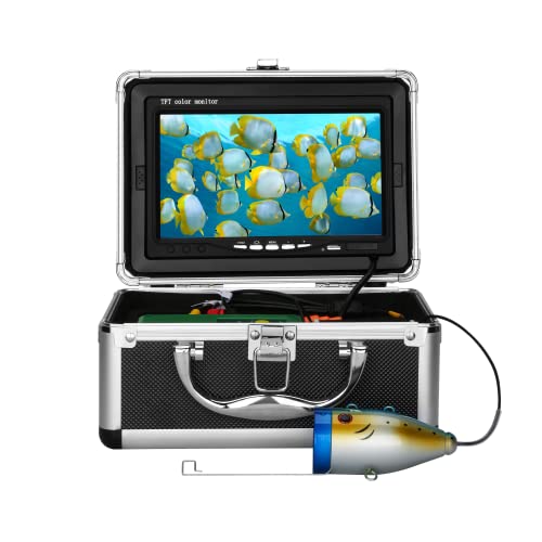 Ecoscandaglio Da Pesca Con 7 Pollici Tft Monitor 30 Led Impermeabile Telecamera Subacquea Da Pesca 15M Telecamera Da Ecoscandaglio Portatile Per Pesca