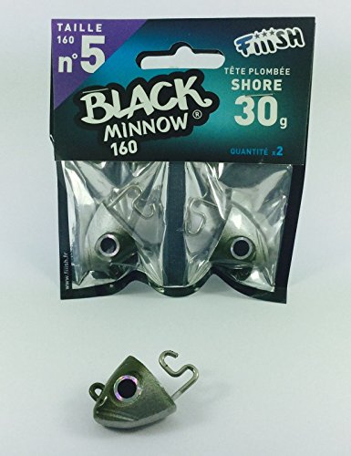 Fiiish - Têtes Black Minnow Kaki - Shore (X2) - 30G