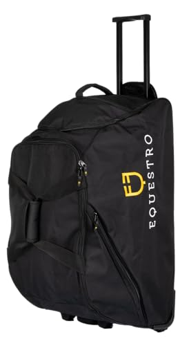Equestro Borsa Trolley Con Logo Ricamato Tun, Nero