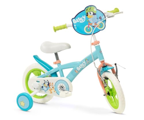 Toimsa Bicicleta 12" En71 Bluey (3/5 Años), Bicicletta Unisex Bambini, Multicolore, Estandar