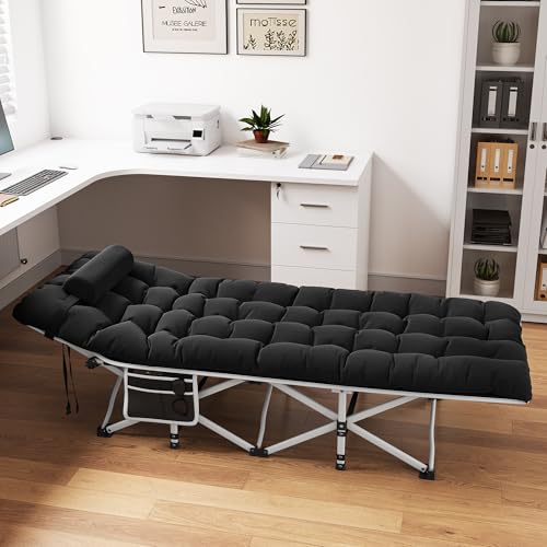 Yitahome Letti Da Campeggio Pieghevoli Per Adulti, Robusta Lettino Da Campo Con Materasso Extra Spesso, Lettino Per Dormire Con Tubi Più Spessi Per Uf