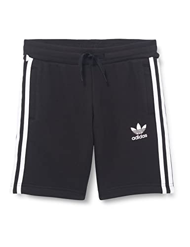 Adidas Adicolor, Pantaloncini Corti Unisex-Bambini, Nero Bianco, 10 Anni