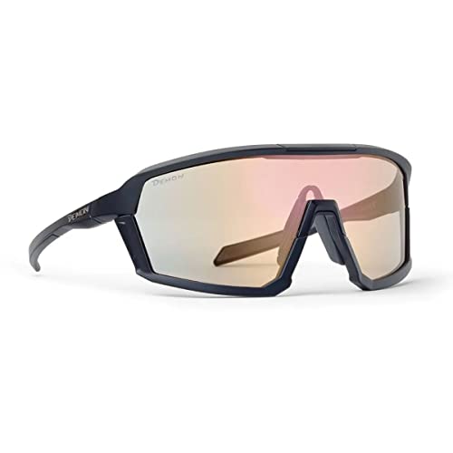 Demon Occhiali Sportivi Gravel Dochrom Mirror, Matt Black Grey