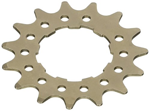 Point Distanziale Per Bici Singlespeed Monomarcia. Cr-Mo Stahl, Argento (Silber), 15 Denti