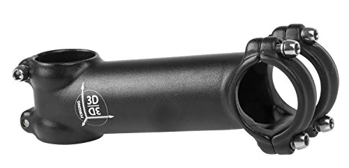 M-Wave, Ahead-Attacco Manubrio In Alluminio Forgiato 3D Unisex, Nero Opaco Anodizzato, 110 Mm