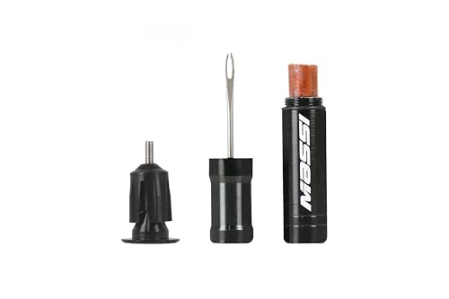 Massi Kit Reparacion Tubeless En Manillar, Accessori Bici Unisex-Adulto, Nero, Taglia Unica