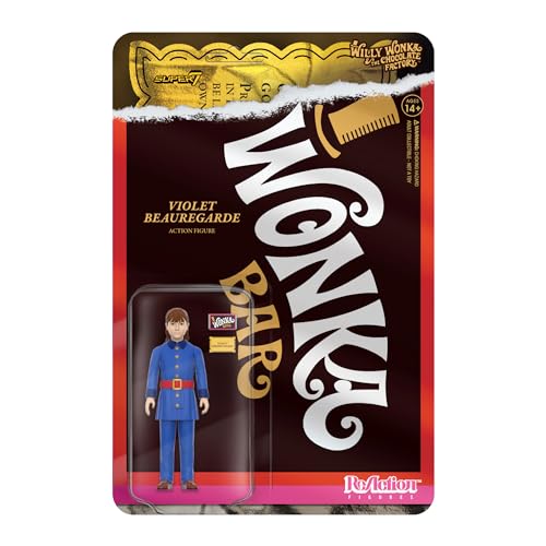 Super7 Willy Wonka & The Chocolate Factory Reaction Figures Wave 01 - Figura D'Azione Violet Beauregarde
