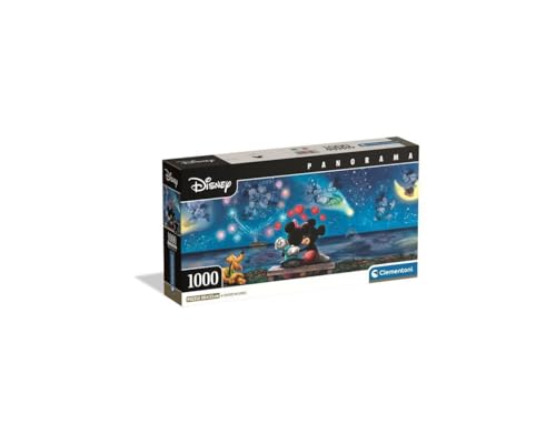 Clementoni - Compact 1000 Pieces Panorama - Mickey & Minnie