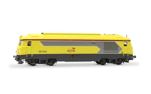 Jouef Hj2465S Sncf Infra, Locomotiva Diesel Bb 667548, Gialla, Ep. Vi, Con Decoder Audio Dcc Diesel & Electric Train Packs
